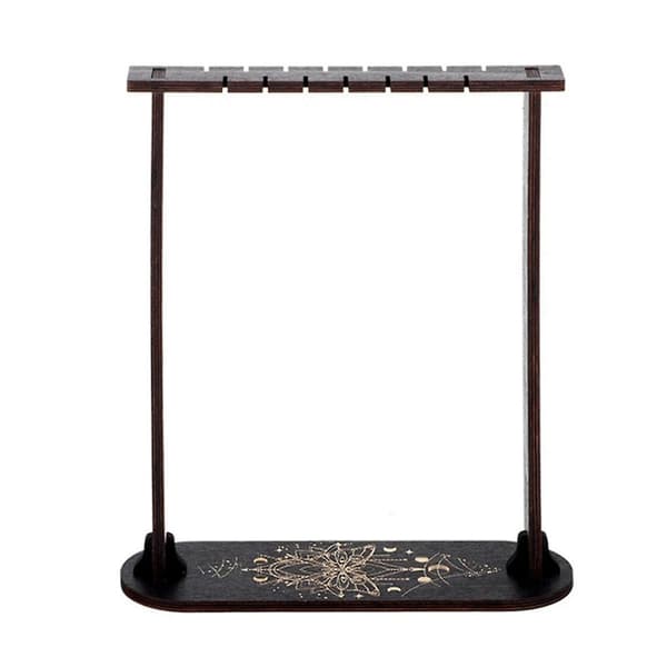 Træ Wiccan Krystalholder Træ Pendul Display Stand Dowsing