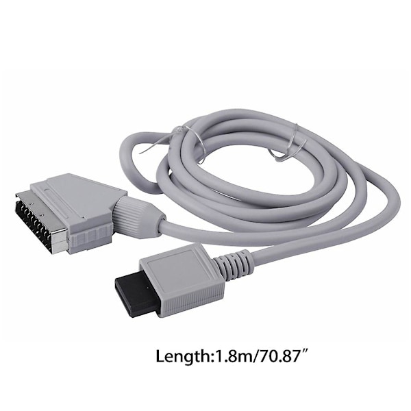 1.8m RGB Scart Video TV AV Kabelledning Til Wii Wii-u Videospil