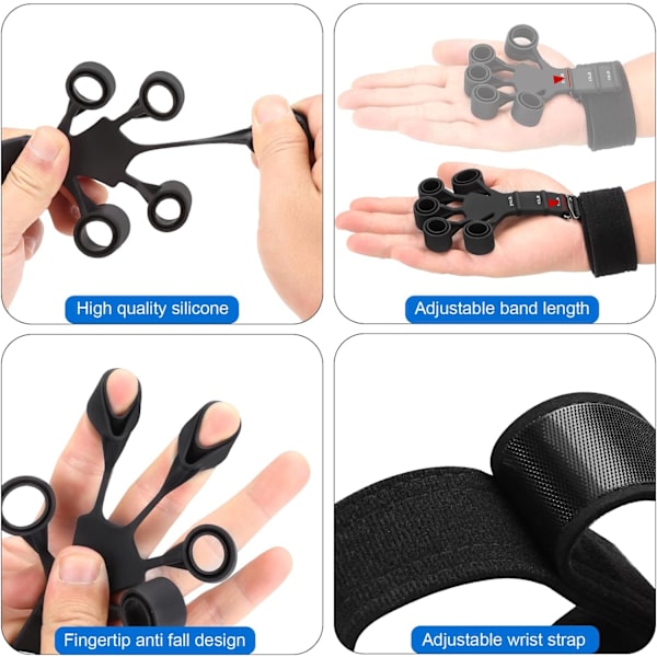 Greppstyrke Tränare - Dubbelsidig Fingerövning och Handstyrka för Handterapi, Klättring