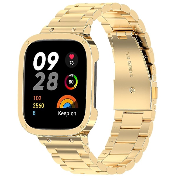 Til Xiaomi Redmi Watch 3/mi Watch Lite 3 Rustfrit Stål Urrem 20mm Armbåndsrem Med W