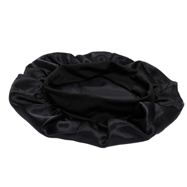 Sovehette - Satenghette - Sovehette Svart one size