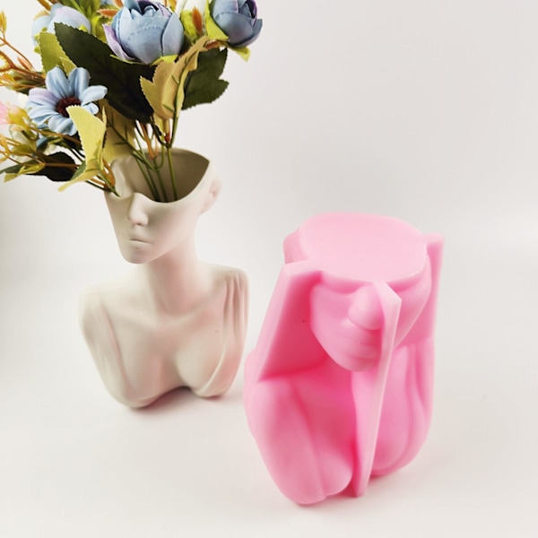 Abstrakt Växt Blomkruka Silikonform Människokropp Blomkruka Mo