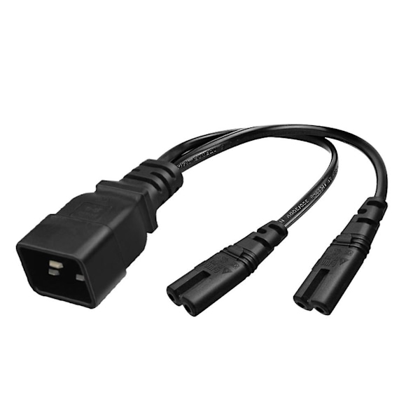 3-benet stik Iec320-c20 til Iec320-c7+c7 konverter adapter strøm
