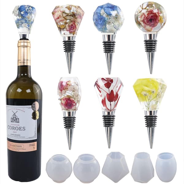 5 stk. Resin Støbeforme Kugleformet Flaskepropforme Til D