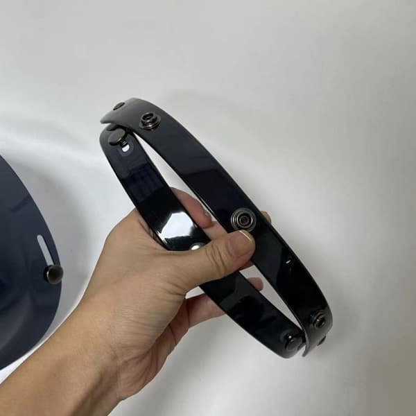Universal Bubble Jet Retro Style Visir med Oppfellbart Vindskjerm