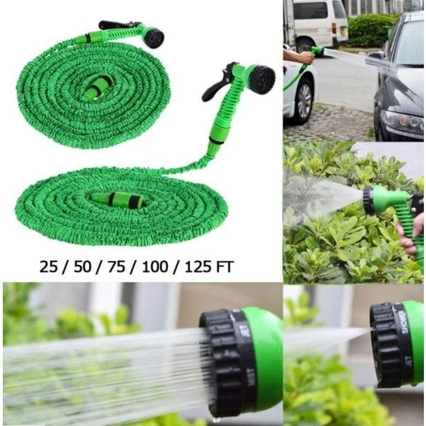 7,5 m Magic Hose Ekspanderende Vandslange / Haveslange Grøn grøn 7.5m