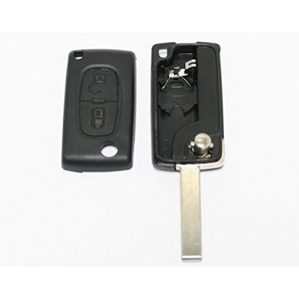 2-knapps fjernkontroll skall egnet for Peugeot 206 107 207 307 407 Citroen C2 C3 C4 C5 C6