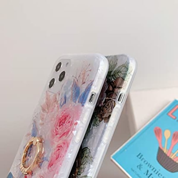 Yhteensopiva iPhone 12 ProMax -kuoren (6,7 tuumaa) kanssa, söpöllä B-kirjaimella