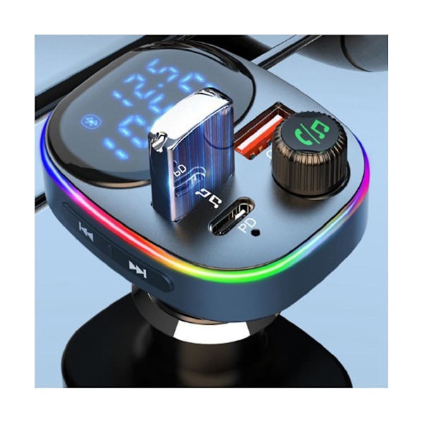 Bil Bluetooth 5.0 Mp3-spelare Multifunktionell Universell Tändare Su