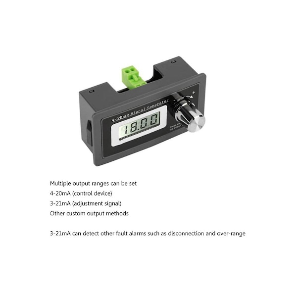 2-tråds 4-20mA Strömslinga Signalgenerator Panelmonterad Ström