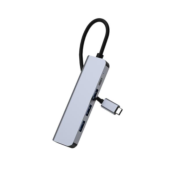 Usb C Dockingstation, 5-i-1 Typ C Hub, Med -kompatibel, Pd10