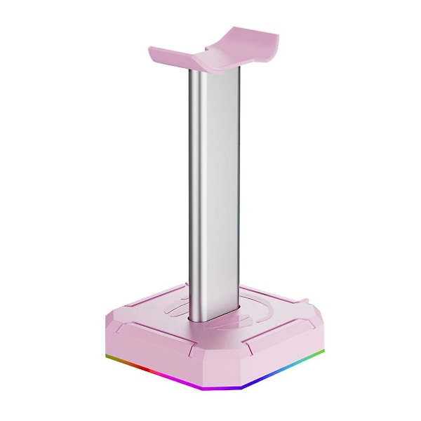 Rgb Hovedtelefon Display Stand Med Usb Opladningsport Desktop Pc Acc