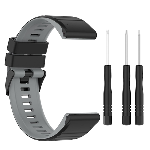 Silikonrem Klokkebånd Tofarget Armbånd For Fenix 5/5 Plus