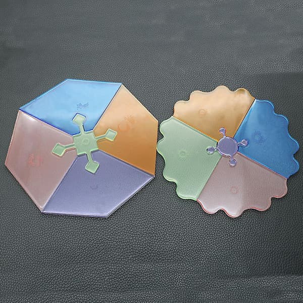 3 stk./sæt DIY Irregulær Brik Crystal Epoxy Form Høj Spejl