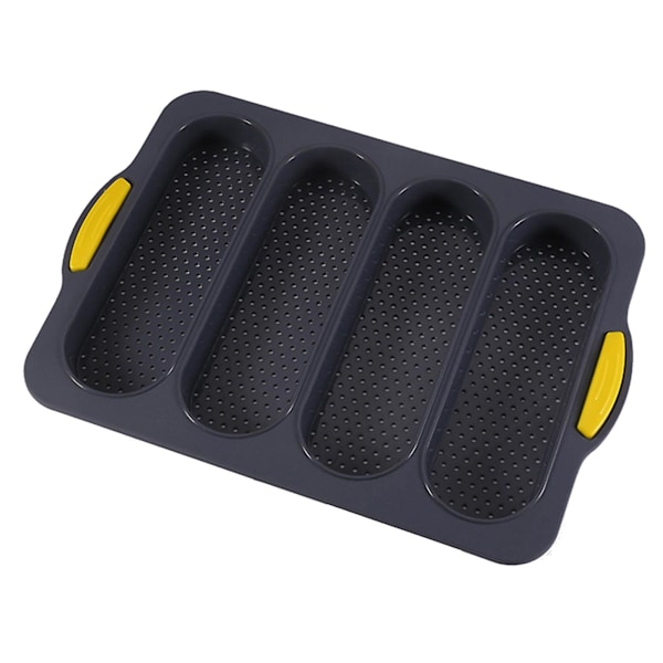 Livsmedelsgodkänd 4-facks silikonform för franskbröd, non-stick