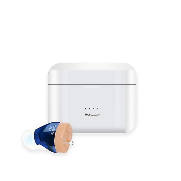 USB uppladdningsbar audifonos hörapparat osynliga hörapparater justerbar ton ljudförstärkare bärbar hörapparat V30-blue-l