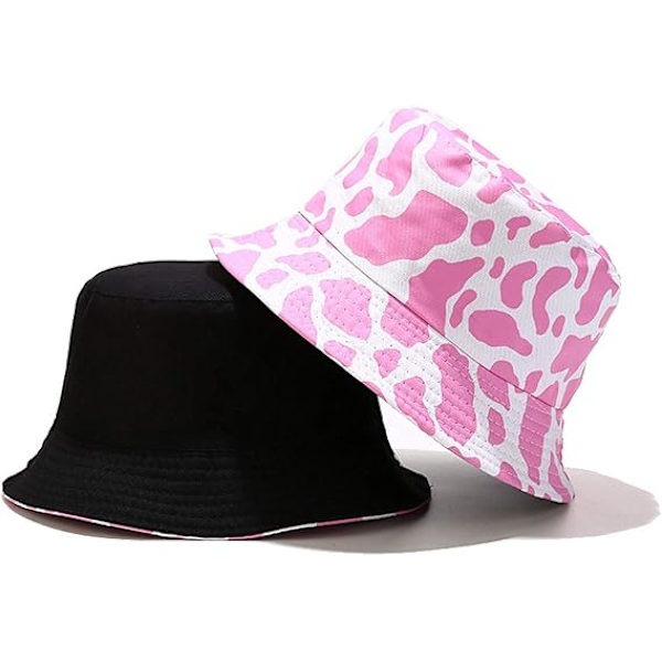 Bøttehatt Unisex Print Fiskehatt Reversibel Fiskehette for Menn Kvinner Tenåringer