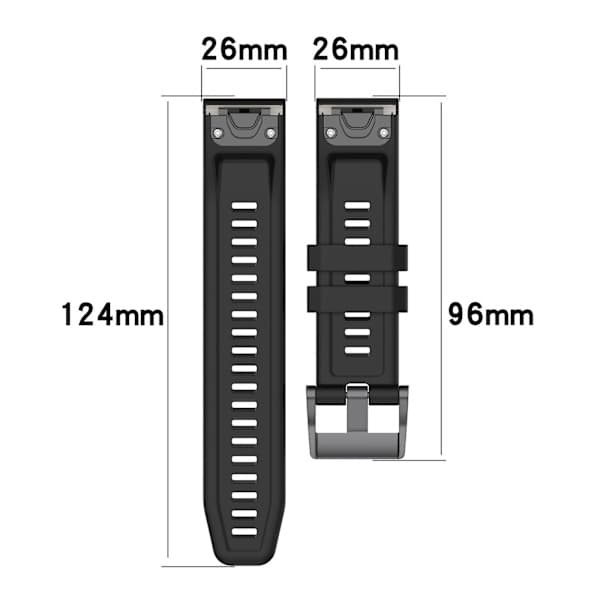 Silikoniranneke Garmin Tactix 7 harmaa