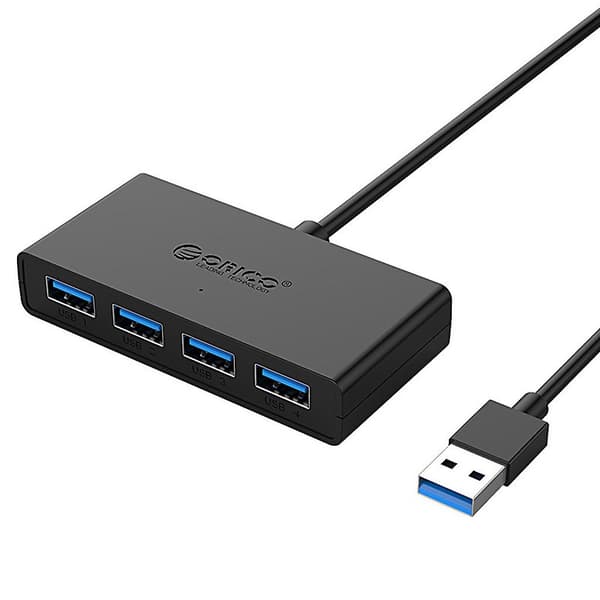 Höghastighets Hub USB Adapter USB 3.0 4 Portars Extern Splitter För