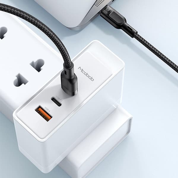 100W PD Hurtig Lang Ladekabel, Universal USB C Til Dobbel USB C C