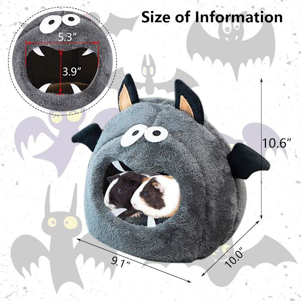 Marsvinsäng gömställe varm liten husdjurssäng monster hamster säng hus tillbehör för marsvin chinchilla