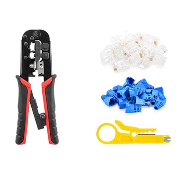 Rj45 Krympverktyg Pass Through Cat5 Cat5e Cat6 Krympverktyg Kit F