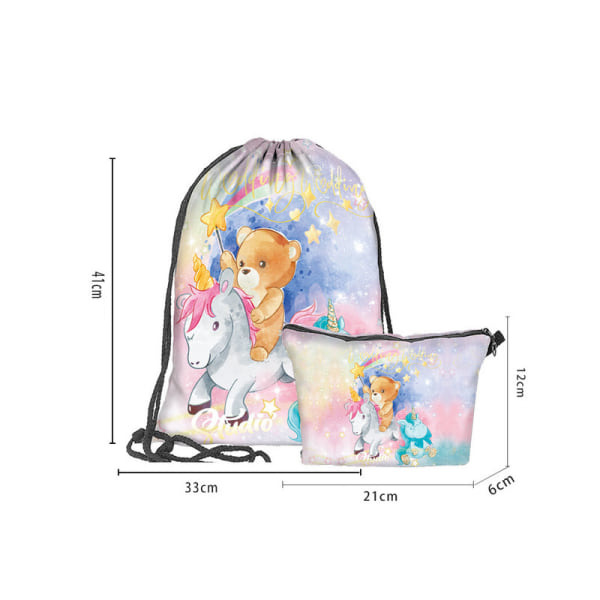 Unicorn Gymtaske - Multifunktionel Sko- og Gymtaske A