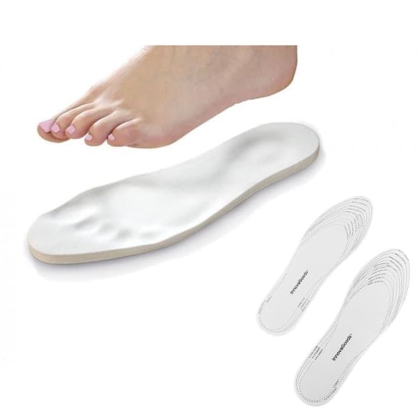 Skoindsatser / Indlægssåler / Såler til sko - Memory Foam Hvid