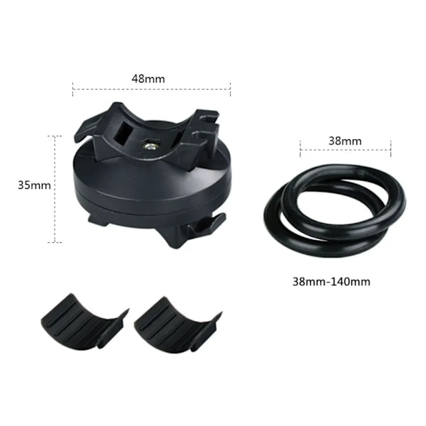 Universal Cykelholder til Lommelygte, Cykellygtebeslag til 10 mm til 35 mm Lommelygter, Ideel til Cykling, Justerbar