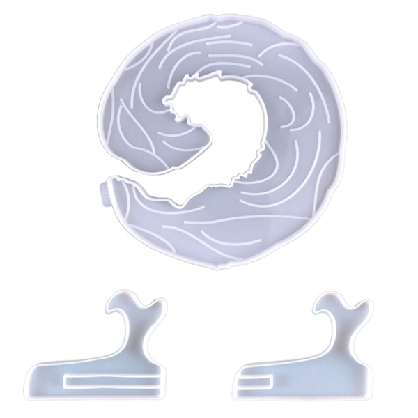 Til Kreative Havbølger Skrivebords Ornamenter UV Epoxy Resin Form Tab