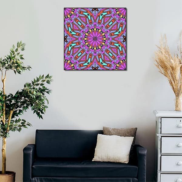 6-pack DIY 5D Mandala Diamantmålningskit Full Drill För Rhine