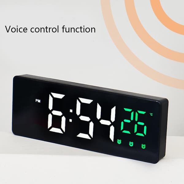 Elektronisk Tyst Väckarklocka LED Smart Skrivbordsväckarklocka Digital Timer