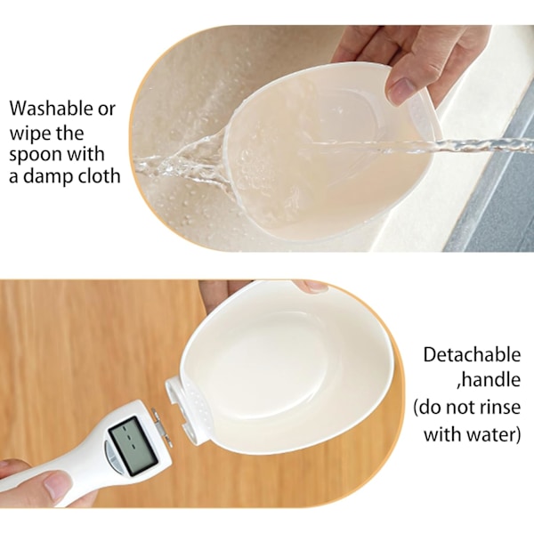 ®RisingFF Digital Matvåg, 800g/0.1g Noggrannhet, med LCD-display
