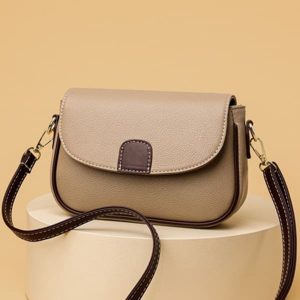 Läderhandväskor Damväska KHAKI khaki khaki