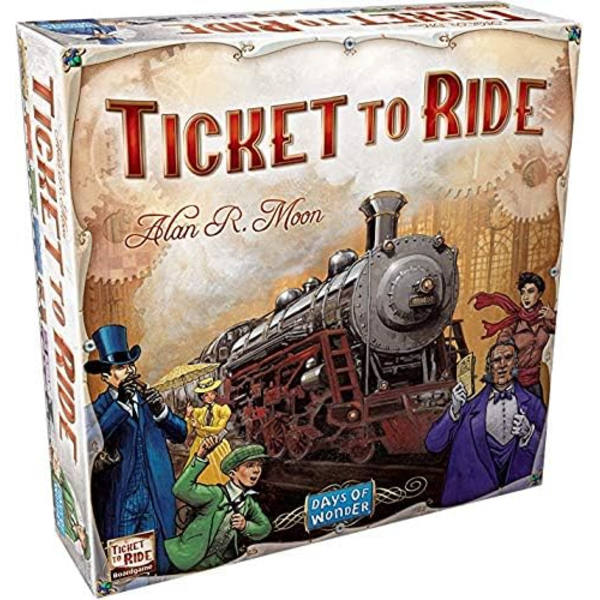 Days of Wonder | Ticket to Ride Brettspill | Alder 8+ | For 2 til 5 spillere | Gjennomsnittlig spilletid 30-60 minutter, Svart