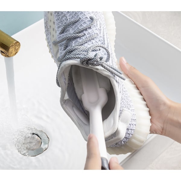 2 stk. Skobørster Skorengjøringsbørste Langt Håndtak Plast Skorens 26cm 2 stk. 2pc