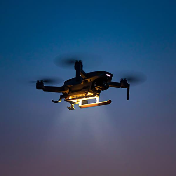 För Mavic Mini/Mini 2 Vikbart Ljus-emitterande Landningsställ Snabb