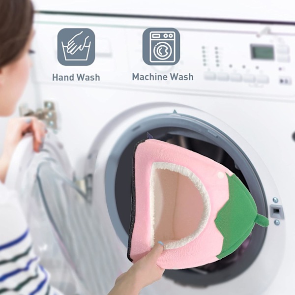 Marsvinhus 2-pakning Marsvinseng Hus Bur Tilbehør Koselig Gjemmested for Piggsvin Ilder Chinchilla og Andre Små Dyr Red+Pink