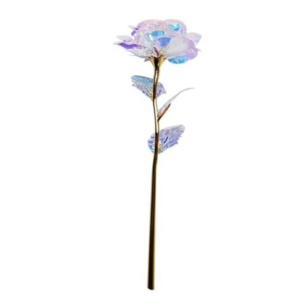 24 Karat Gullbelagt Diamantrose 24k Rose i Gaveinnpakning gull