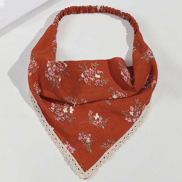 Färgglad spetsbandana Hårscarf Knytband För Huvudbonad För G