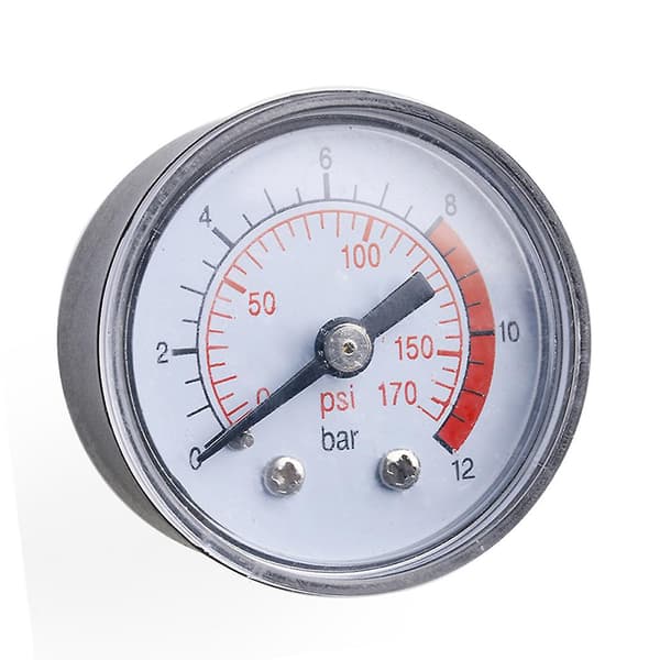 Luftkompressor Pneumatisk Hydraulisk Væsketrykkmåler 0-12bar