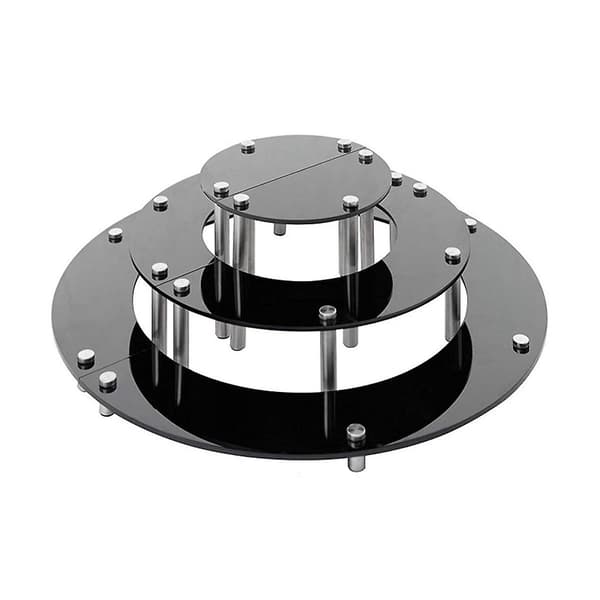 Akryl Display Stand, 3-lags Sort Cupcake Stand Display