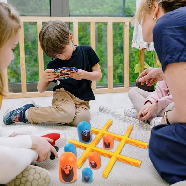 2 pelaajan lautapeli Big Eat Small, Tic Tac Toe interaktiivinen vanhemmat lapset lasten lelut, perhelautapeli, opettavaiset lelut vanhemmille ja lapsille