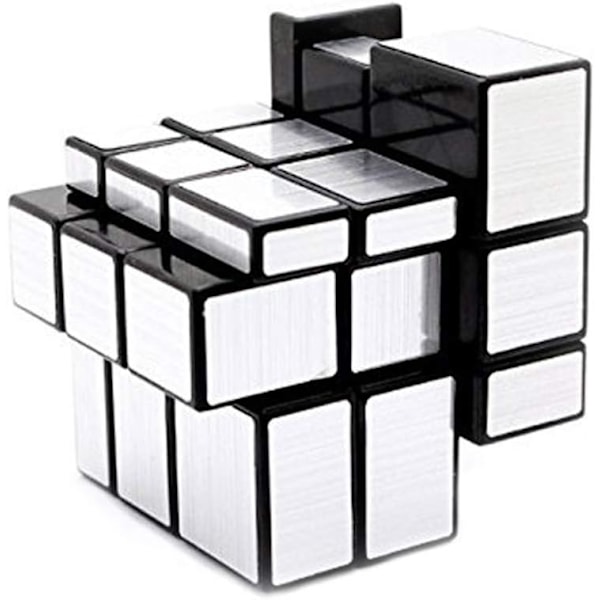 Speilkube, Magisk Kube 3x3 Spesiell Sølv Speilkube, Kube Klistremerker Speed Cube