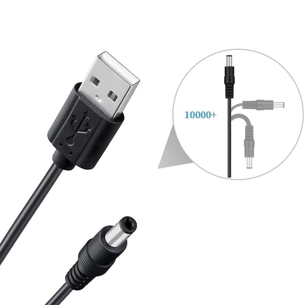 USB Ladekabel Strømforsterker 5V til DC12V Opptrappingskabel USB Konv