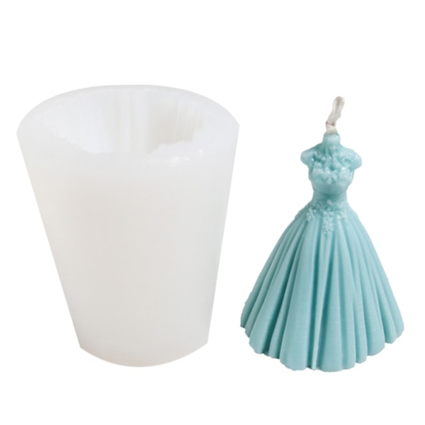 3D Silikonform Bröllop Förlovning DIY Hantverk Klänning Kläder Mo