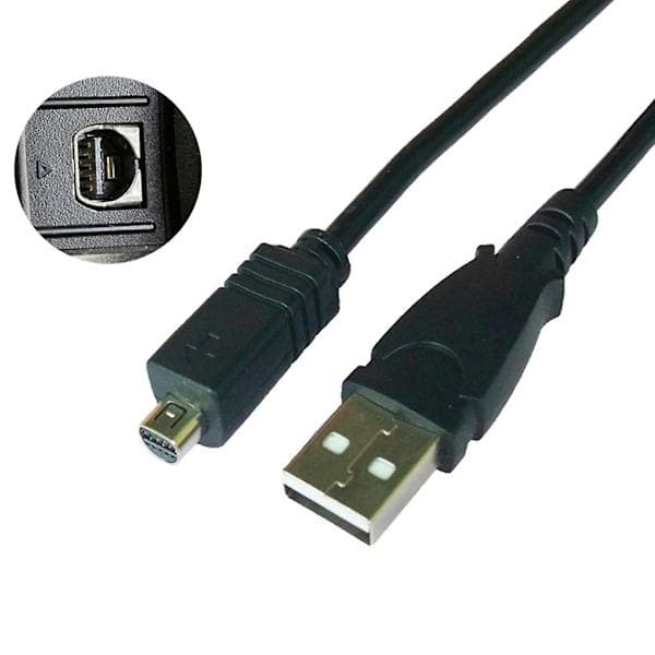Vmc-15fs 10-stifts till USB Data Sync-kabel för Sony Digital Camcorder Handycam
