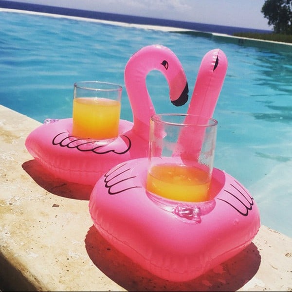 2 stk./pakke drikkeholdere vandmelon, flamingo, ananas, enhjørning krabba