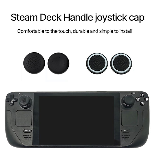For Steam Deck med silikon rocker caps, host knapp, touchpad Pr