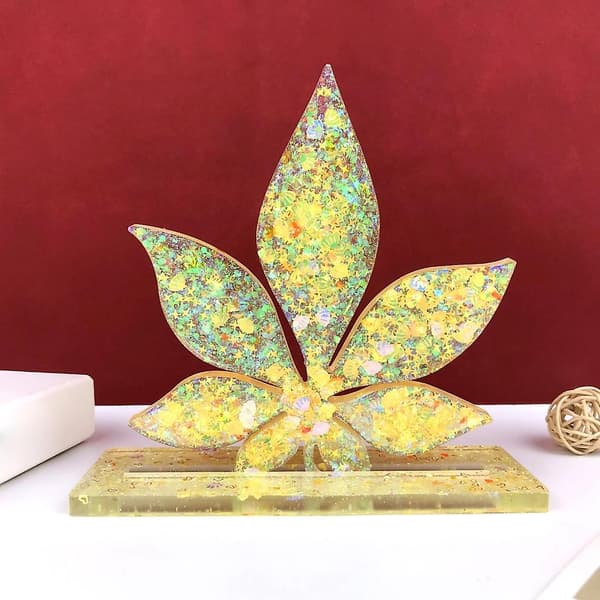 Blad Brikform til Resin, Ahornblad Epoxy Støbeform til Di